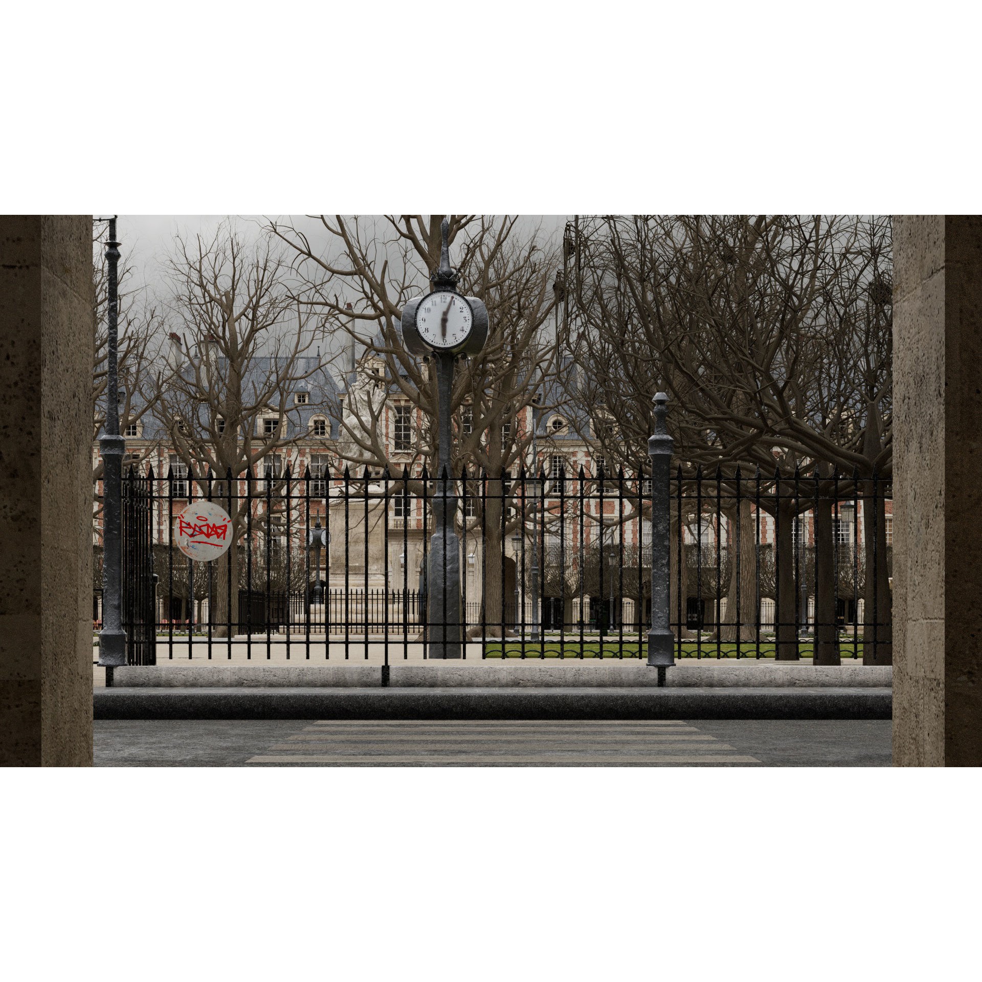 Paris Place des Vosges - Non Commercial License 3D Model - View 56