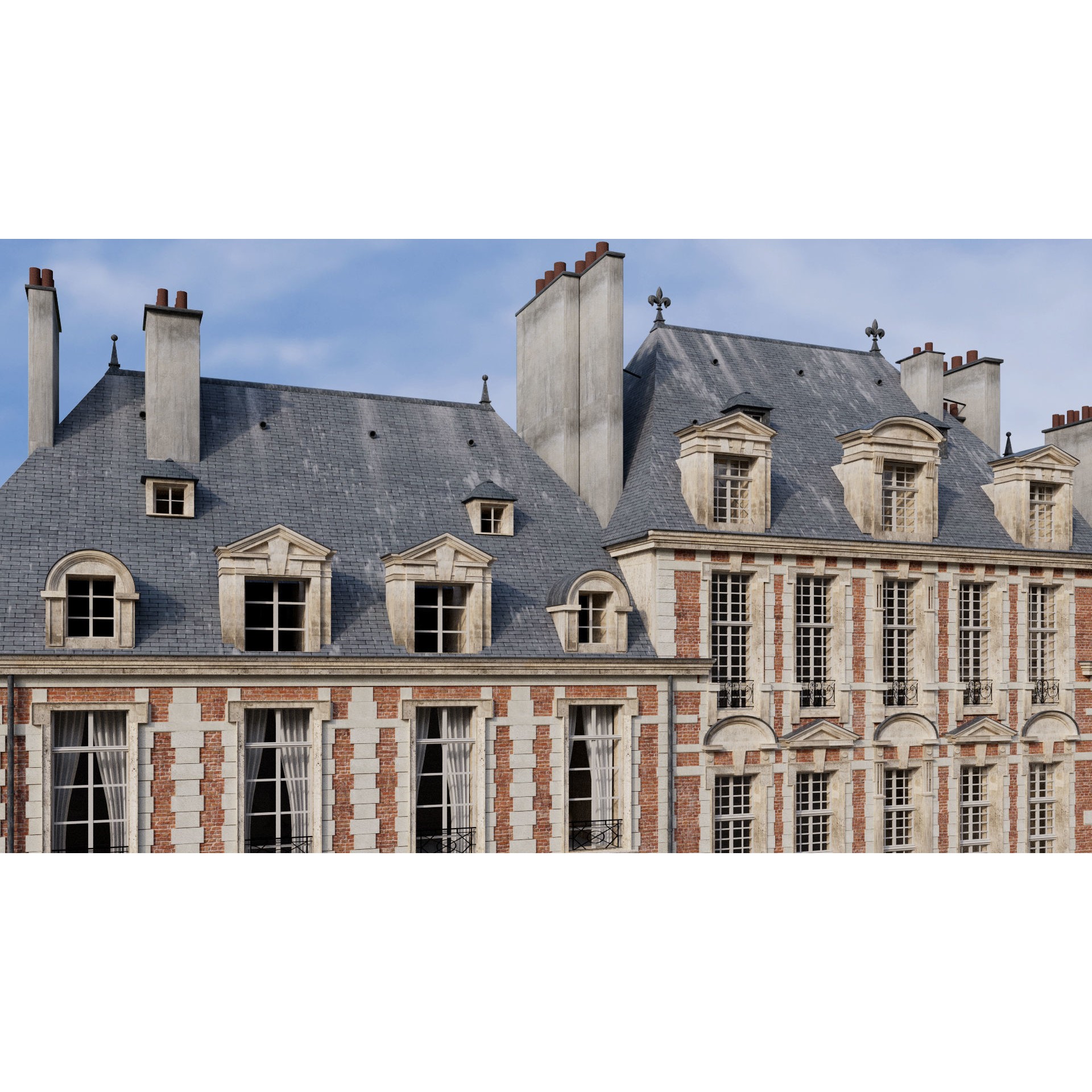 Paris Place des Vosges - Non Commercial License 3D Model - View 58