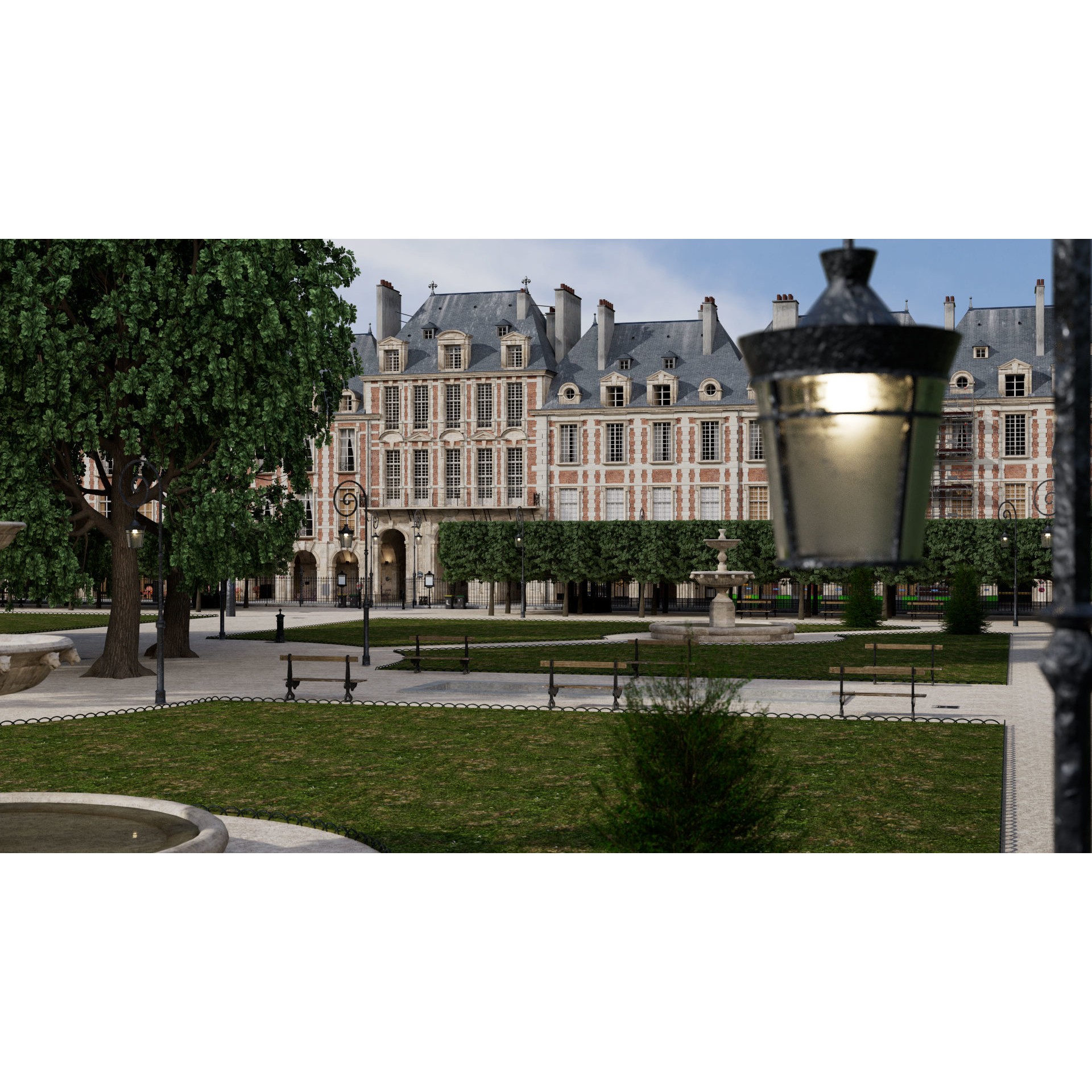 Paris Place des Vosges - Non Commercial License 3D Model - View 6
