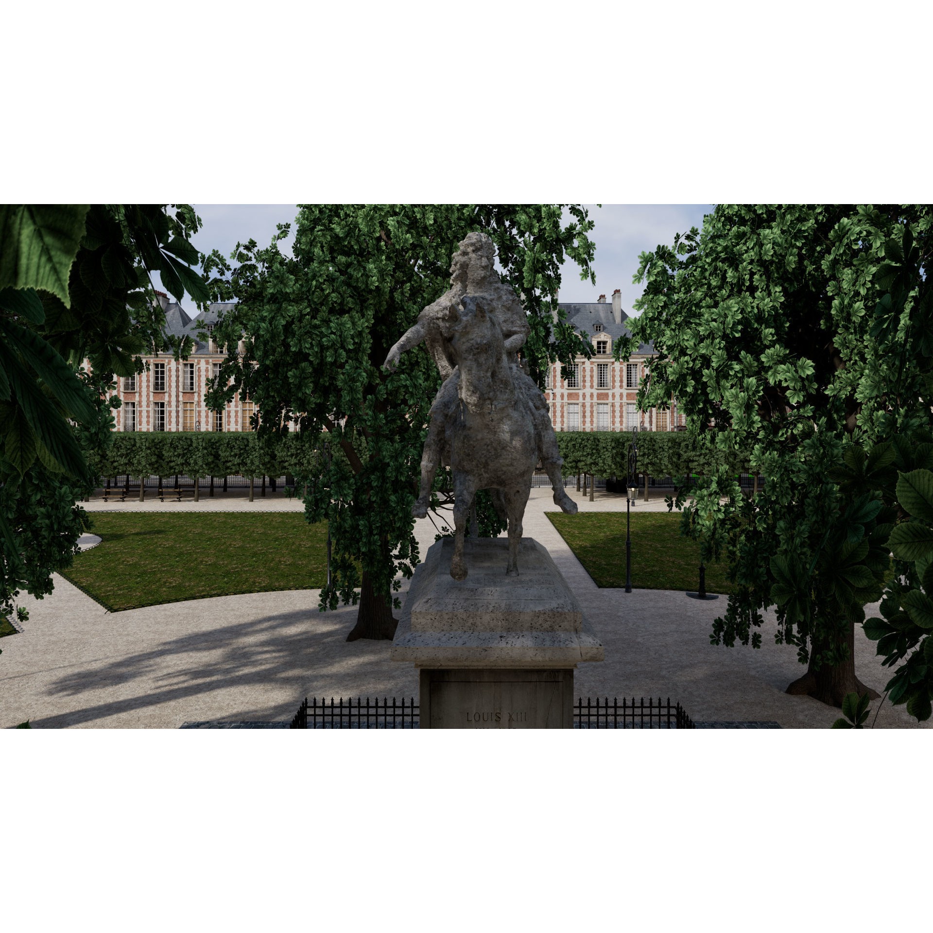 Paris Place des Vosges - Non Commercial License 3D Model - View 60