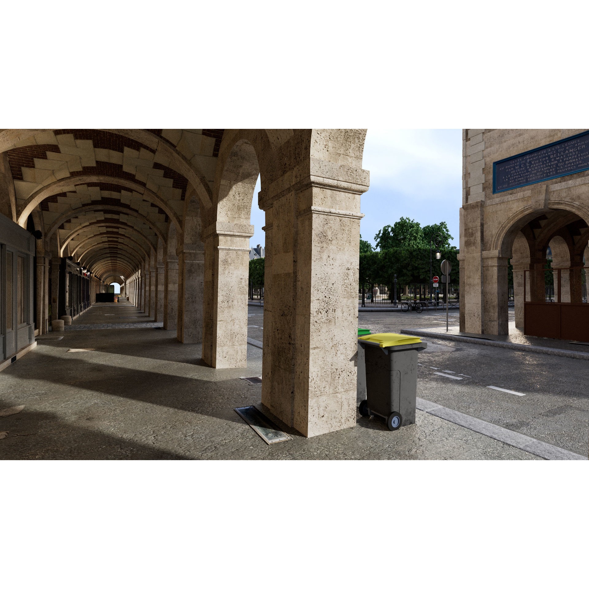 Paris Place des Vosges - Non Commercial License 3D Model - View 9