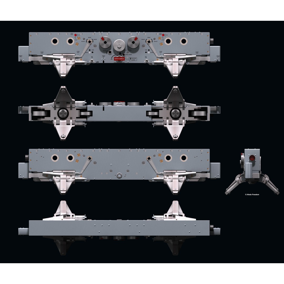 BRU-47A Weapon Rack 3D Model – High Detail Aircraft Part, FBX & OBJ - View 10