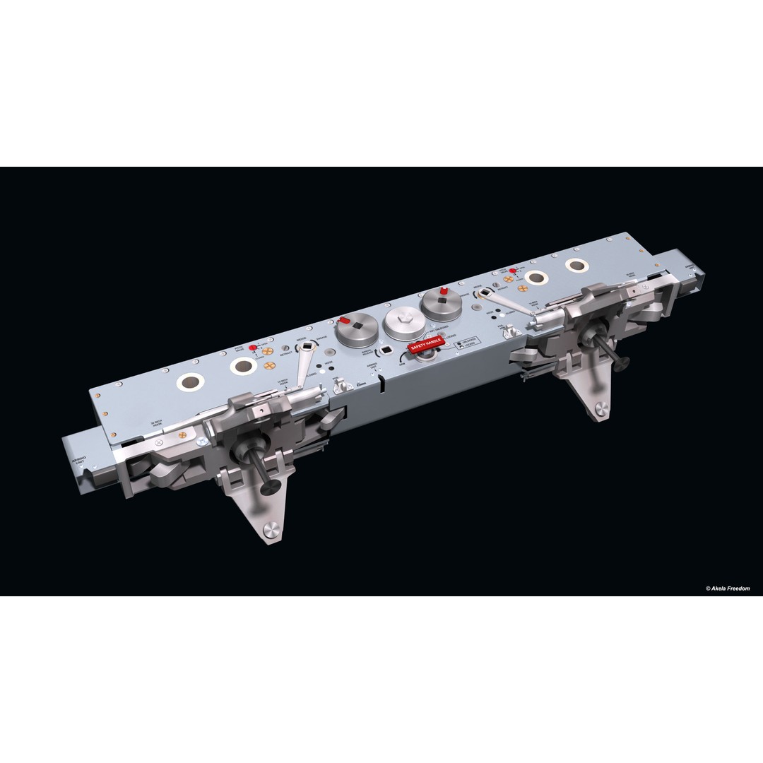 BRU-47A Weapon Rack 3D Model – High Detail Aircraft Part, FBX & OBJ - View 4