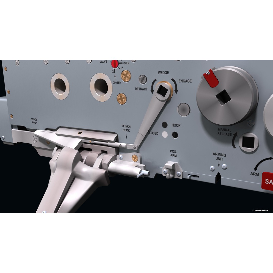 BRU-47A Weapon Rack 3D Model – High Detail Aircraft Part, FBX & OBJ - View 6