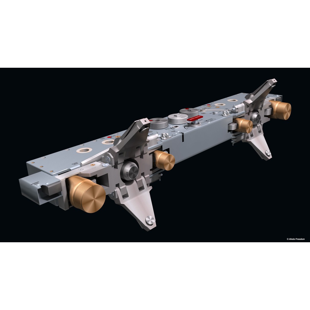 BRU-47A Weapon Rack 3D Model – High Detail Aircraft Part, FBX & OBJ - View 9