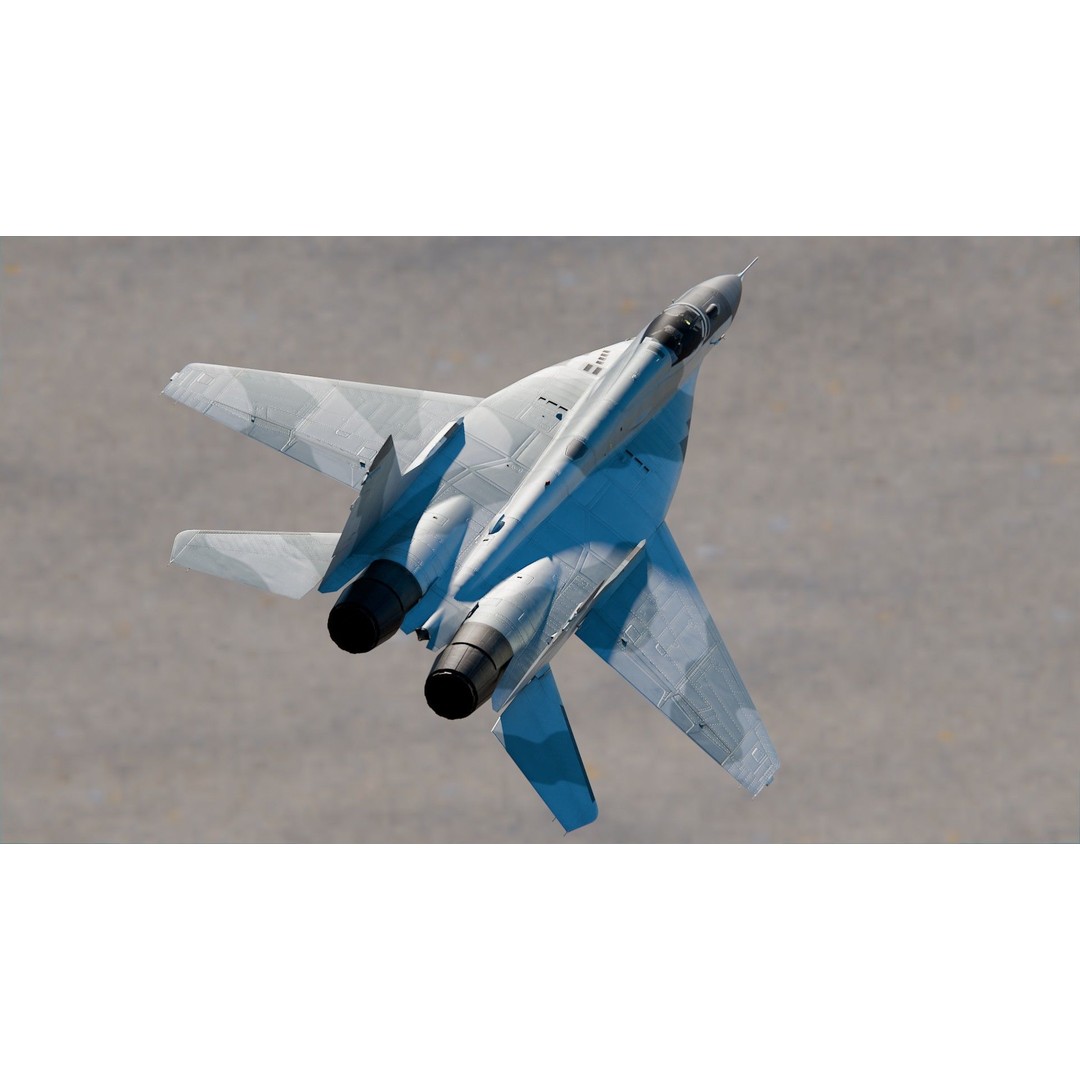 Mikoyan MiG-29 3D Model – High Poly Military Aircraft, FBX, PBR Textures - View 8