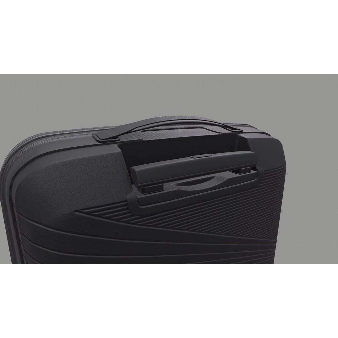 American Tourister Trolley 3D Model – Game Ready PBR Asset, FBX, OBJ - View 12