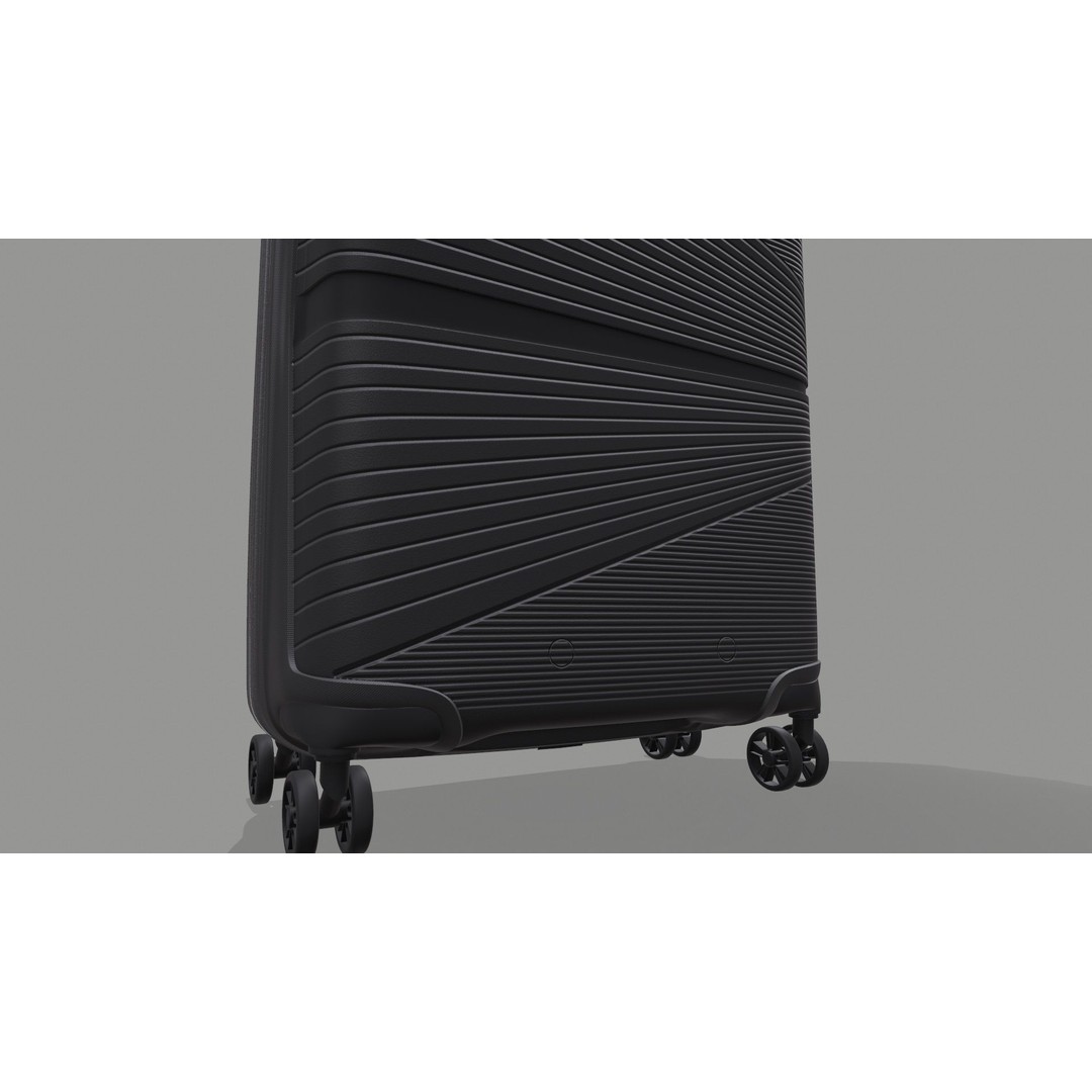 American Tourister Trolley 3D Model – Game Ready PBR Asset, FBX, OBJ - View 14