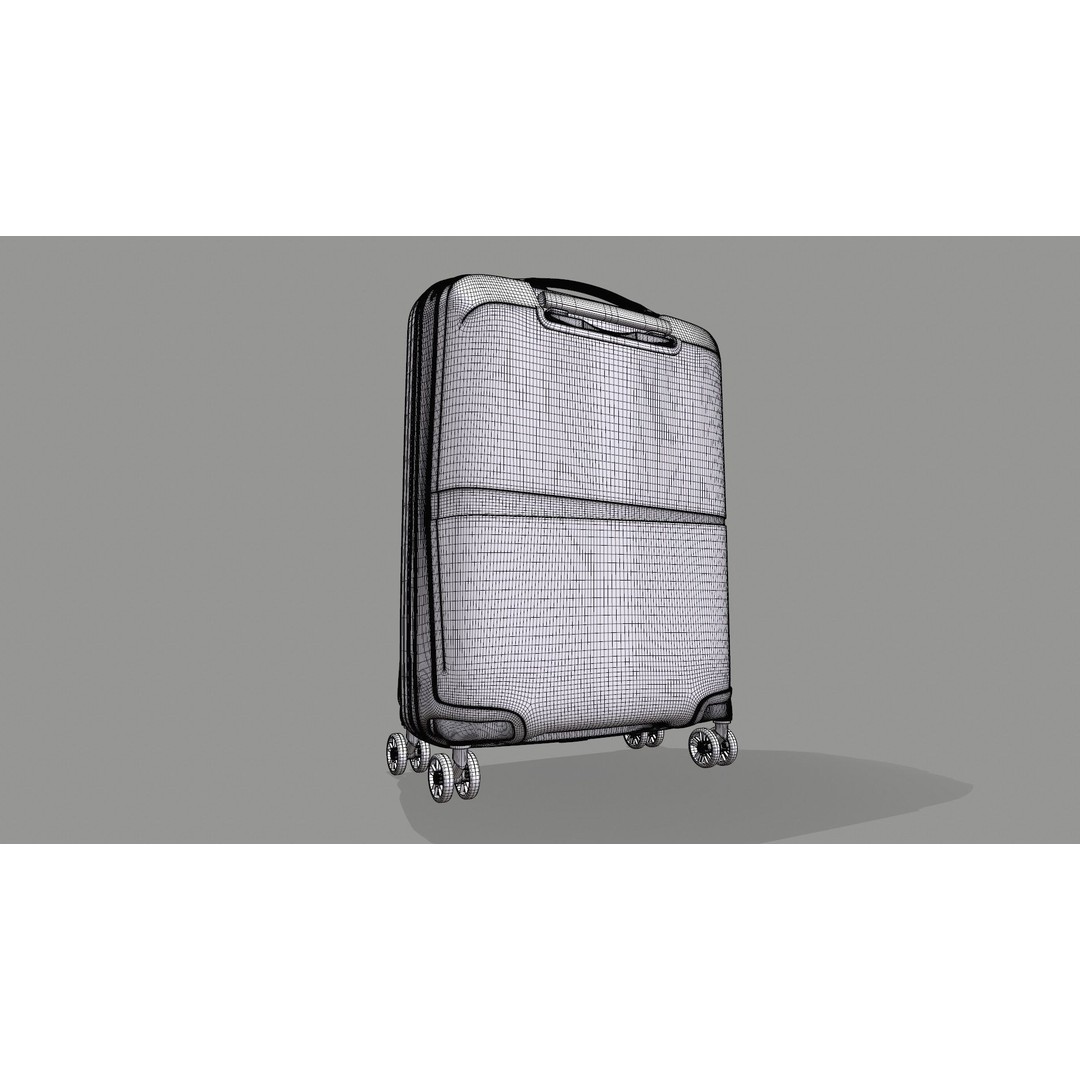 American Tourister Trolley 3D Model – Game Ready PBR Asset, FBX, OBJ - View 15
