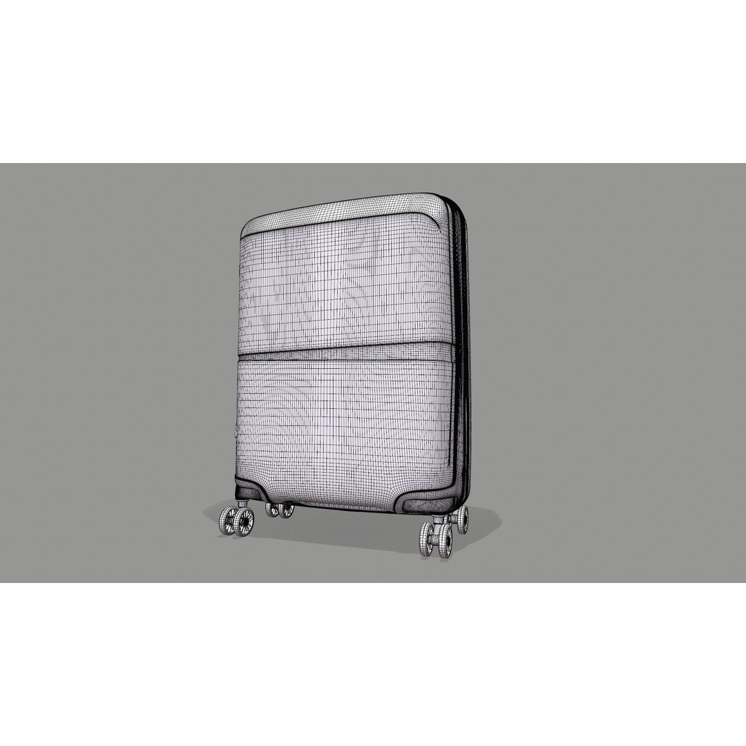 American Tourister Trolley 3D Model – Game Ready PBR Asset, FBX, OBJ - View 16