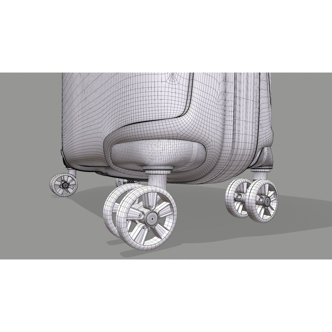 American Tourister Trolley 3D Model – Game Ready PBR Asset, FBX, OBJ - View 18