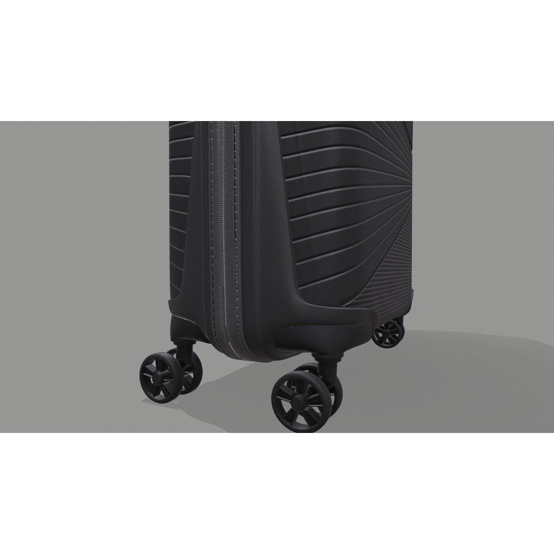 American Tourister Trolley 3D Model – Game Ready PBR Asset, FBX, OBJ - View 7