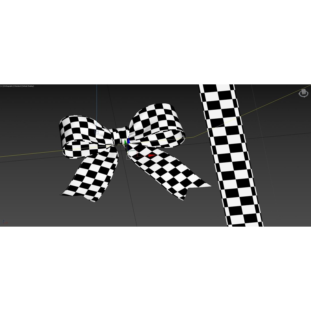 Realistic Gift Bow 3D Model – High Precision PBR Asset, FBX & OBJ