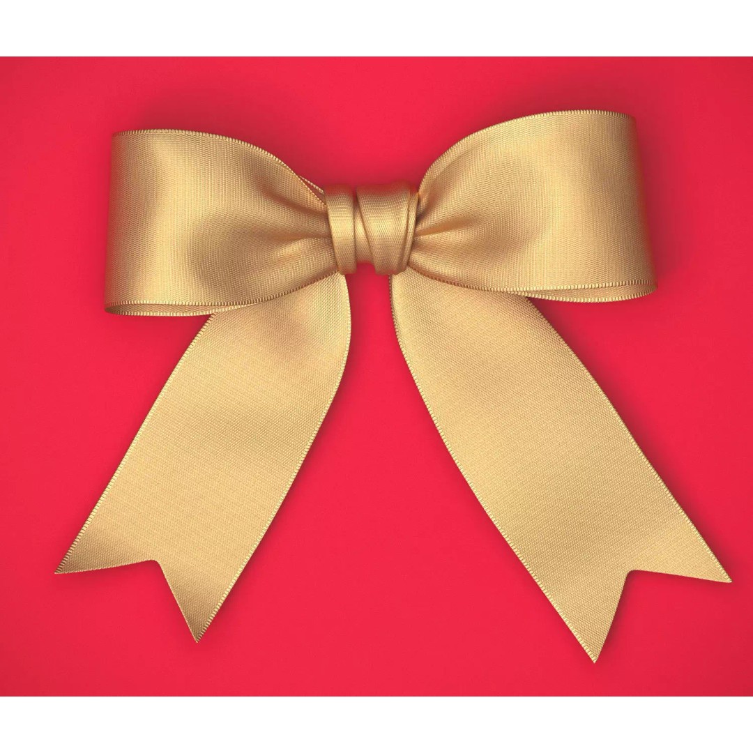 Realistic Gift Bow 3D Model – High Precision PBR Asset, FBX & OBJ - View 2