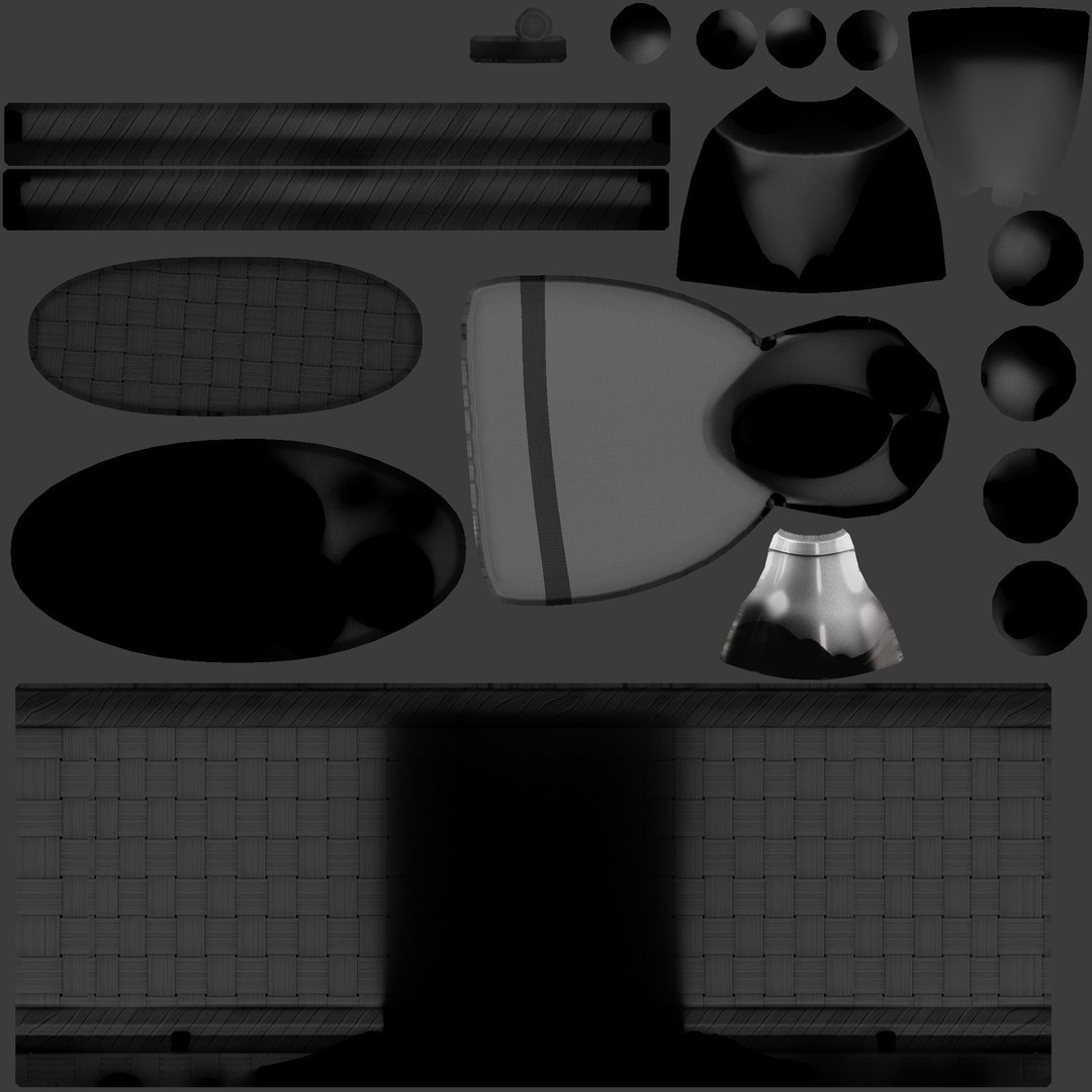 Picnic Hand Bag 3D Model – Low Poly Game Asset, FBX & OBJ Formats - View 13