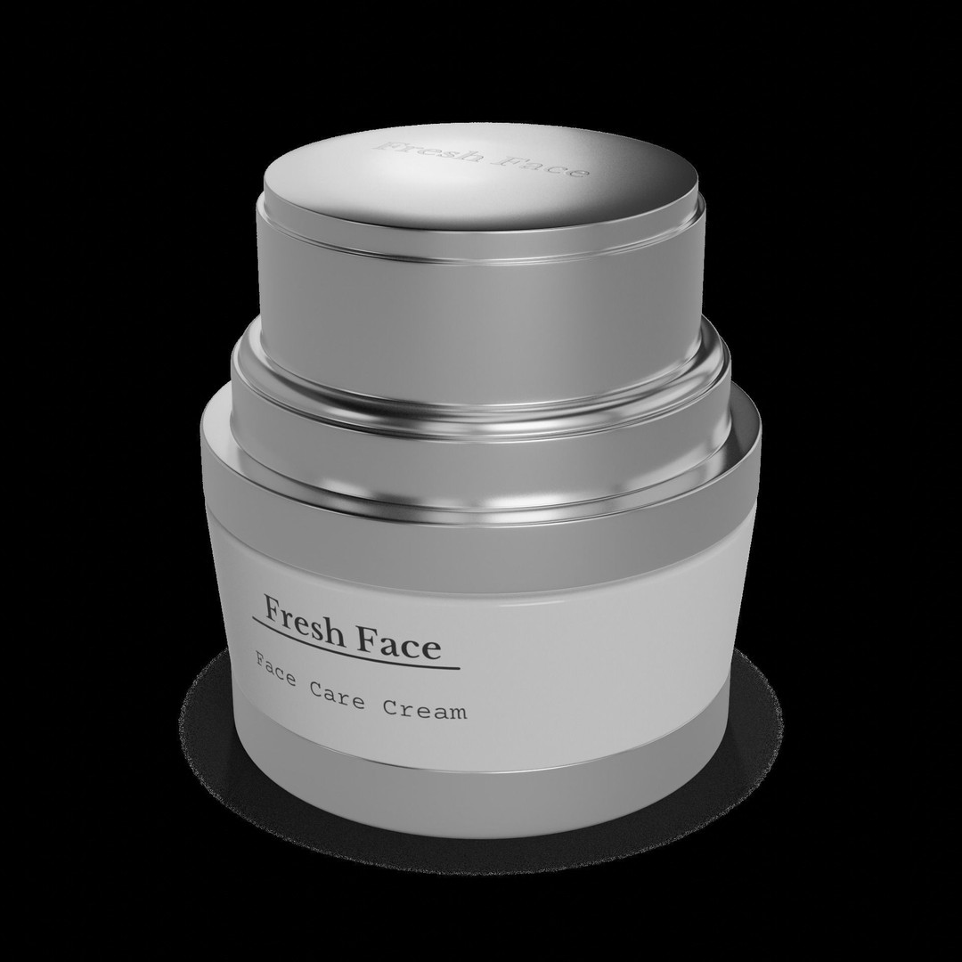 Face Cream 3D Model – Realistic Product with PBR Textures, FBX