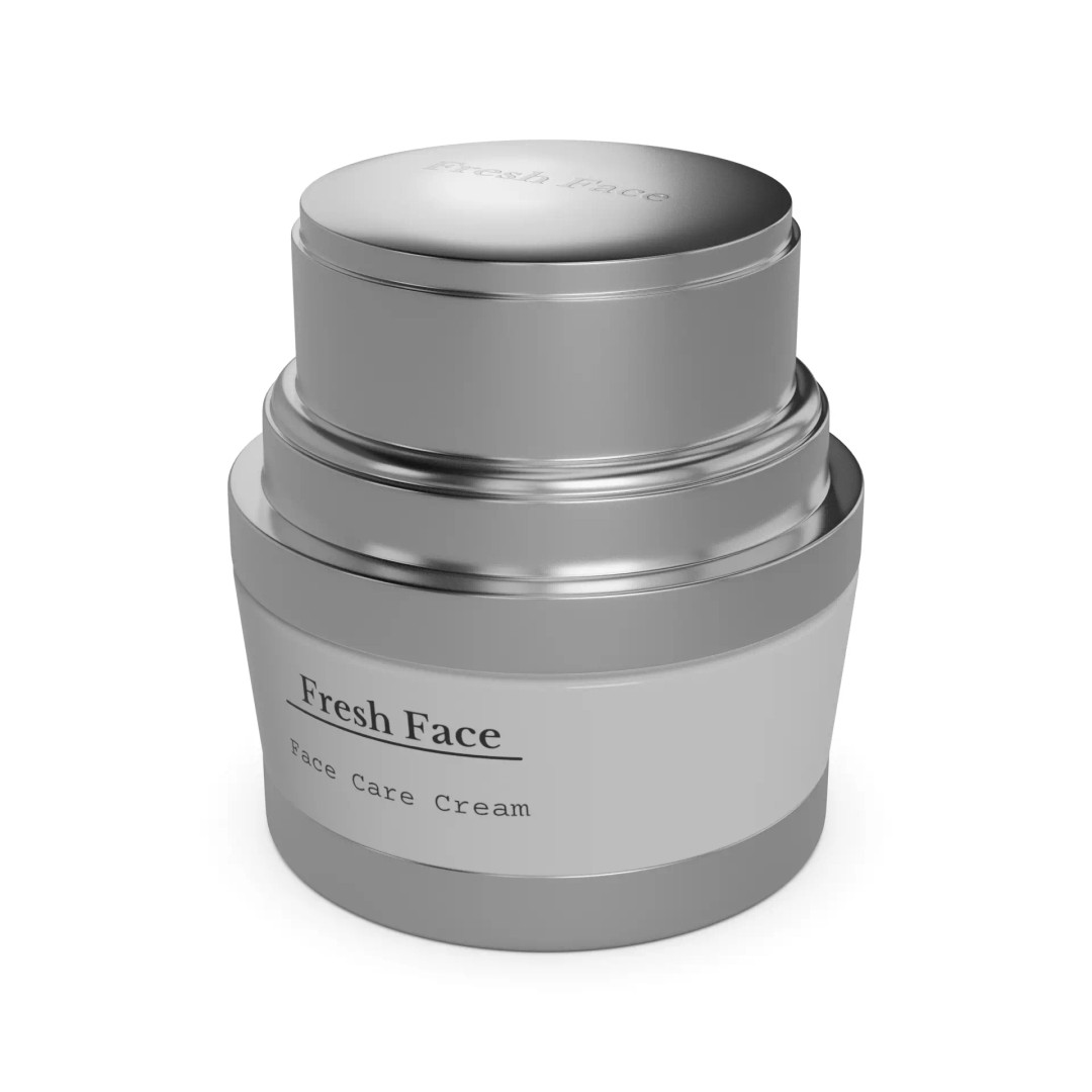 Face Cream 3D Model – Realistic Product with PBR Textures, FBX - View 2