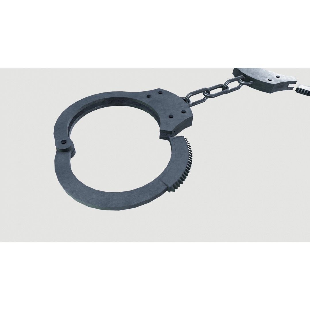 Handcuffs 3D Model – Premium PBR Asset, FBX Format - View 10