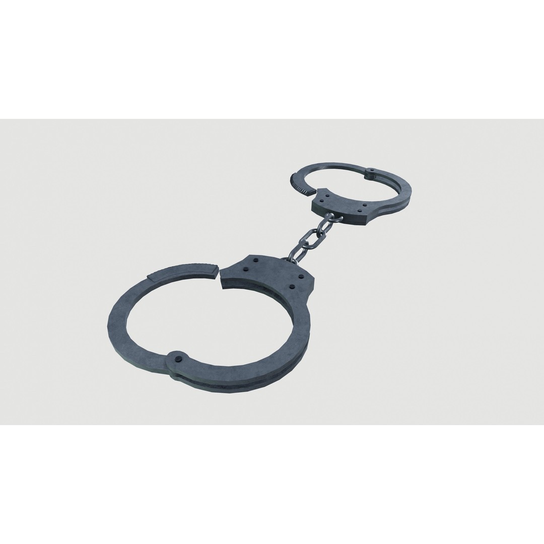 Handcuffs 3D Model – Premium PBR Asset, FBX Format - View 5