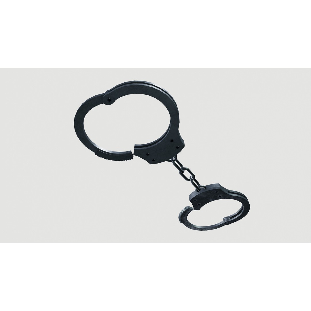 Handcuffs 3D Model – Premium PBR Asset, FBX Format - View 6