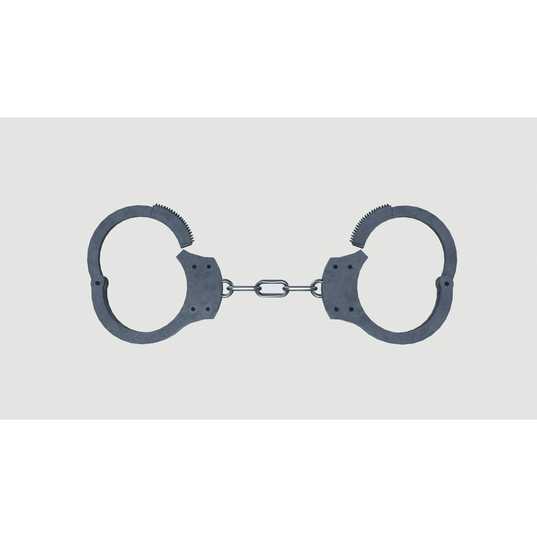 Handcuffs 3D Model – Premium PBR Asset, FBX Format - View 9