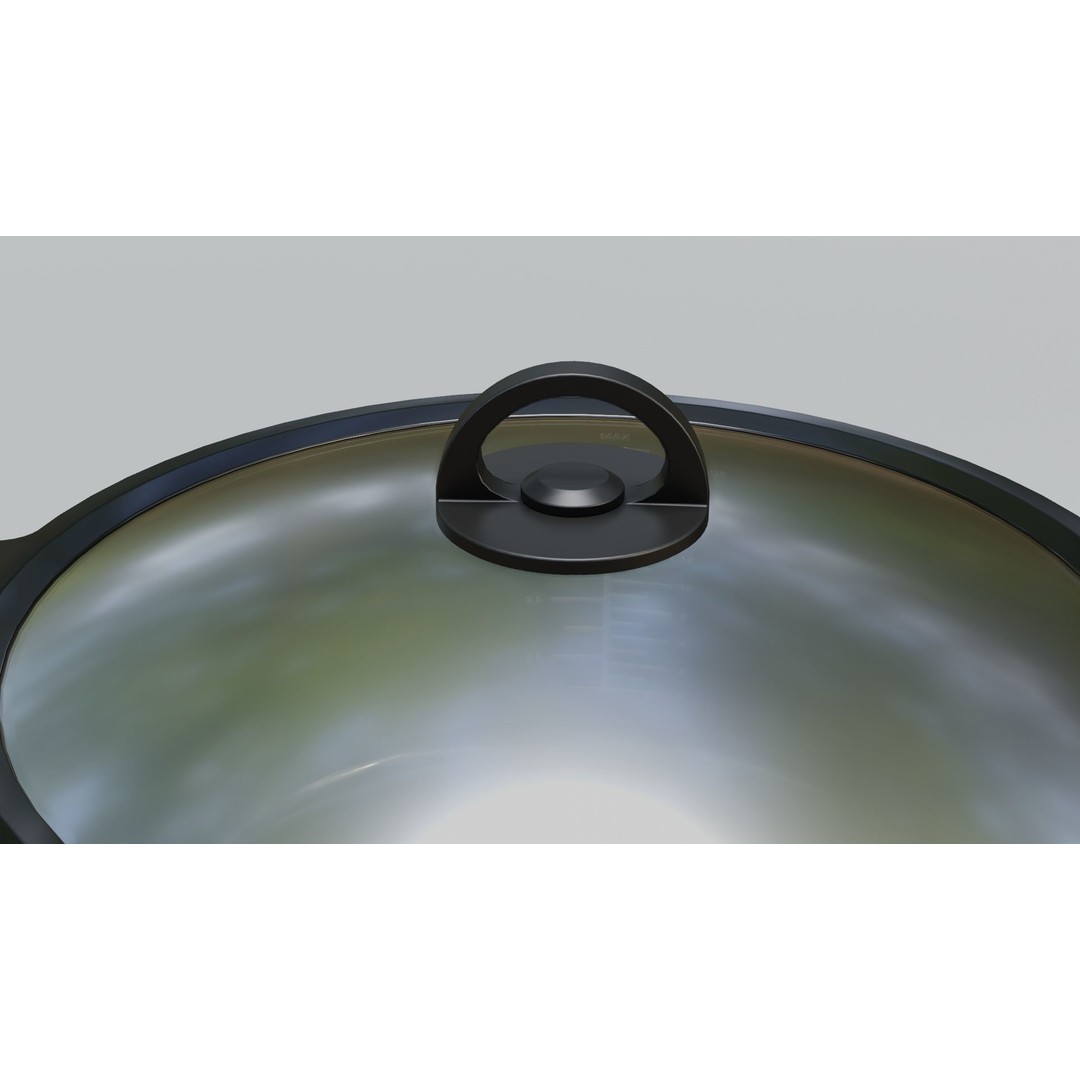 Slow Cooker 3D Model – Low Poly Game Asset, FBX, PBR Textures - View 7