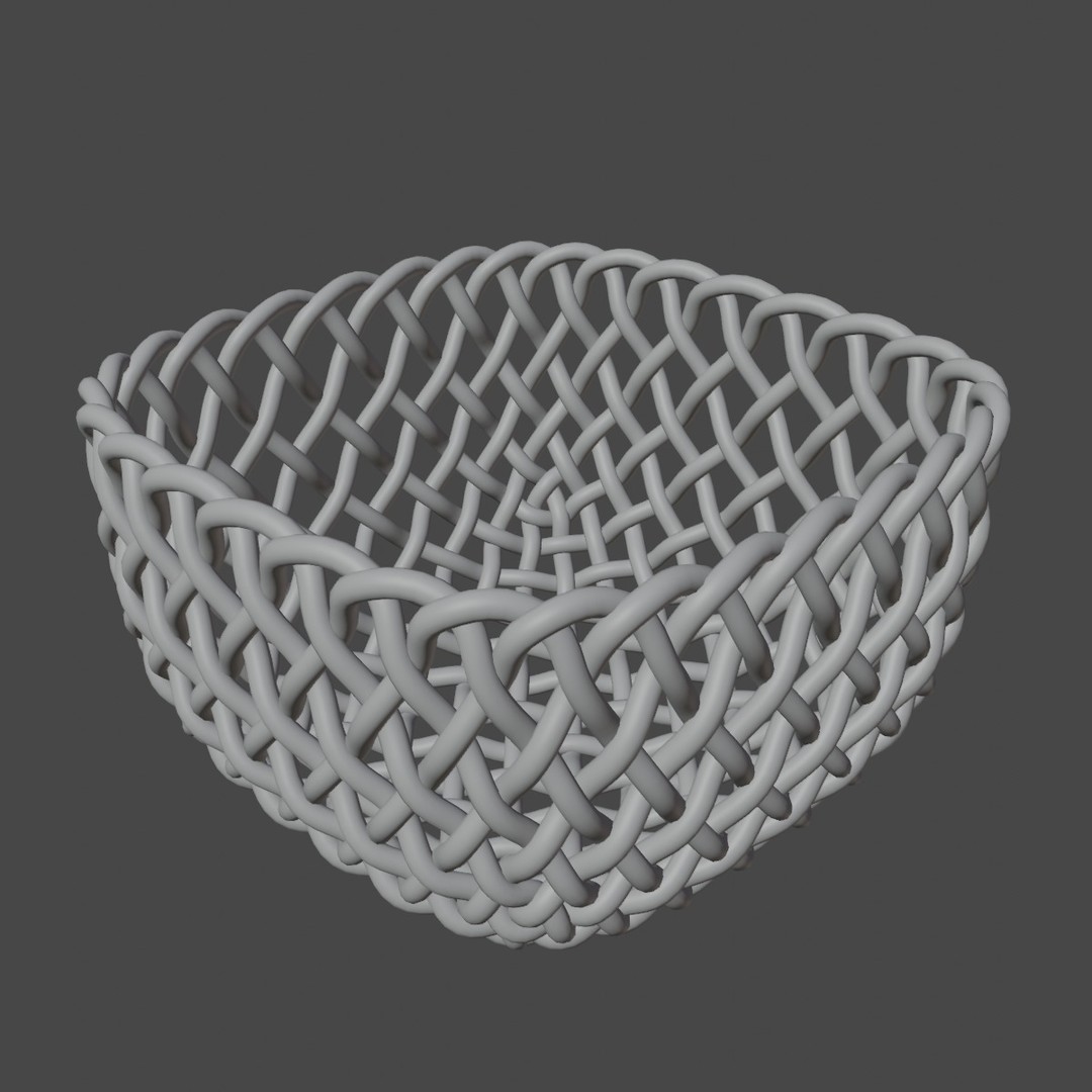 Woven Basket 3D Model – Mid Poly PBR Textured Asset, FBX & OBJ - View 10