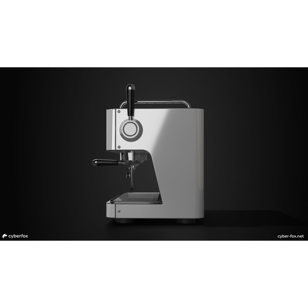 Coffee Machine 3D Model – Low Poly Kitchenware, Game Ready, FBX - View 7