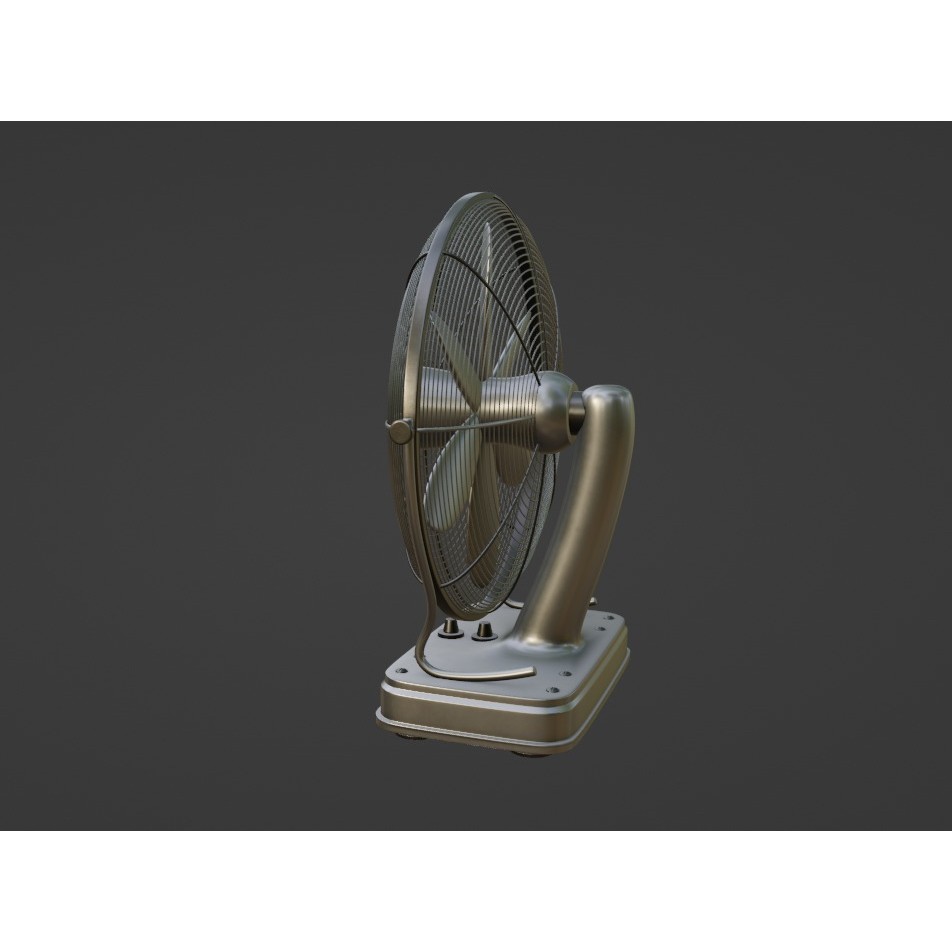Floor Fan 3D Model – Industrial Design, PBR Textures, FBX - View 5