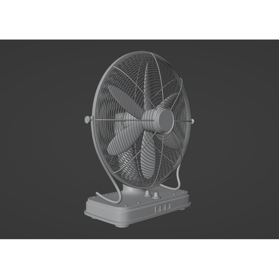 Floor Fan 3D Model – Industrial Design, PBR Textures, FBX - View 8