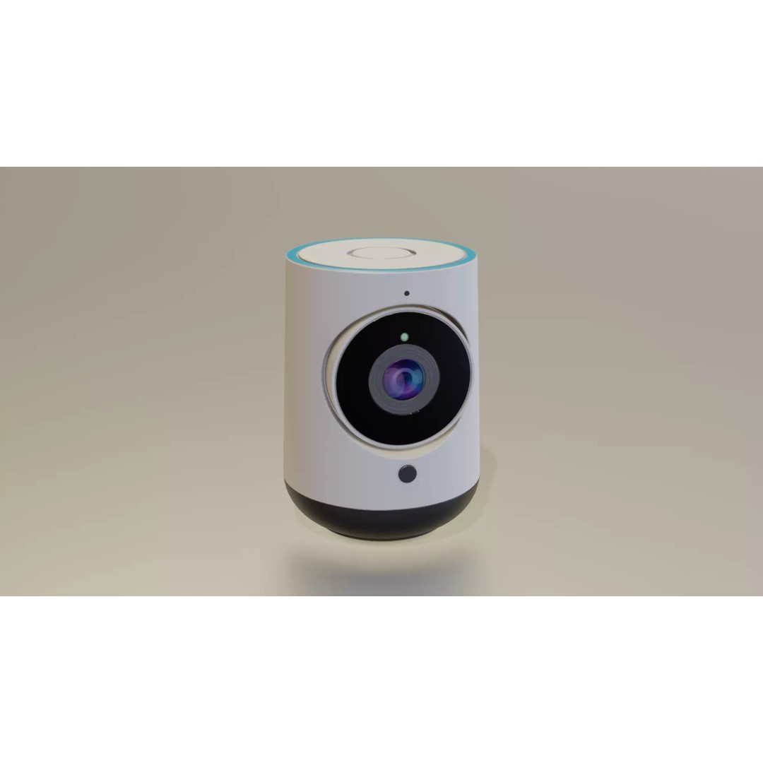 Smart Home Security Camera 3D Model – Low Poly PBR Game Asset, FBX - View 2