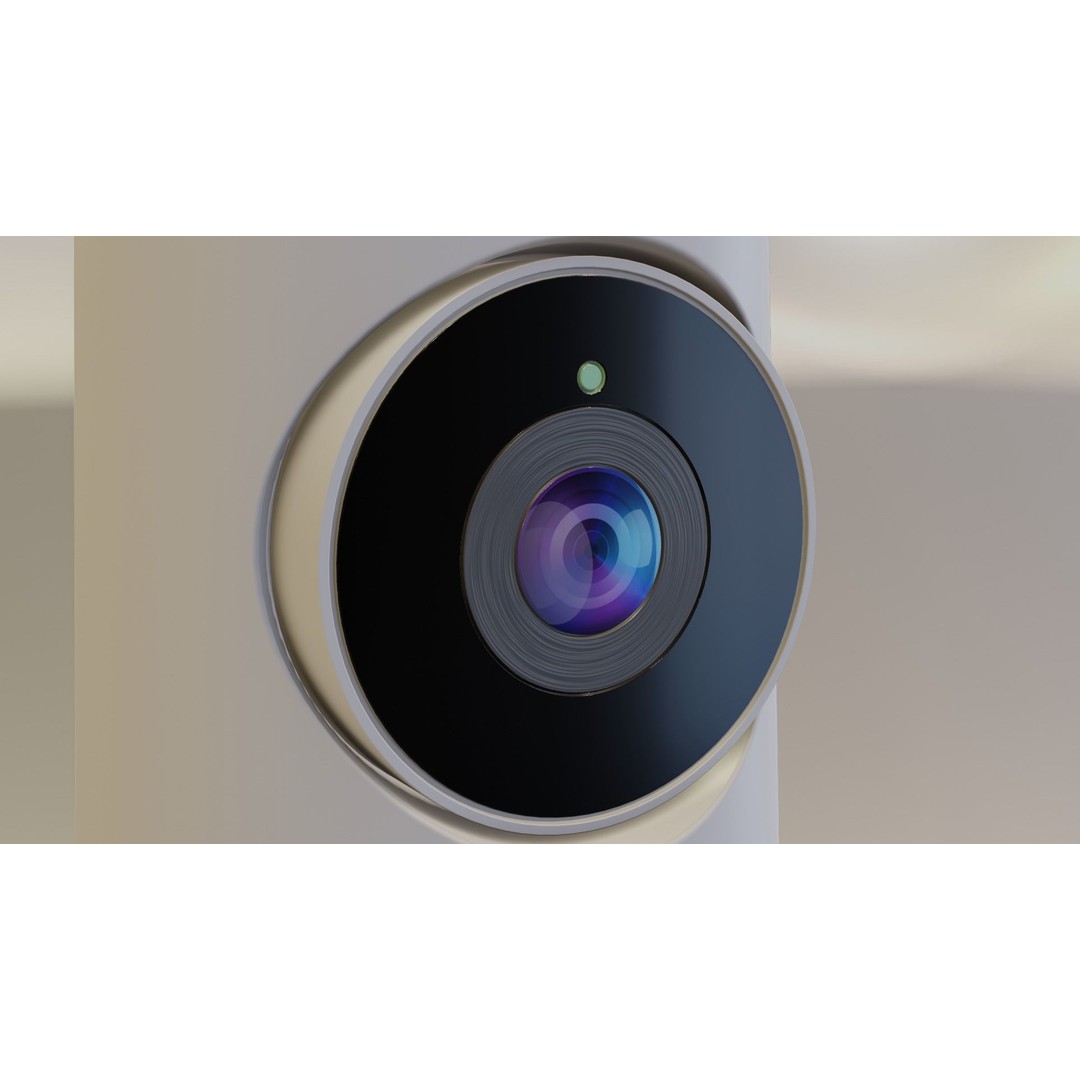 Smart Home Security Camera 3D Model – Low Poly PBR Game Asset, FBX - View 6