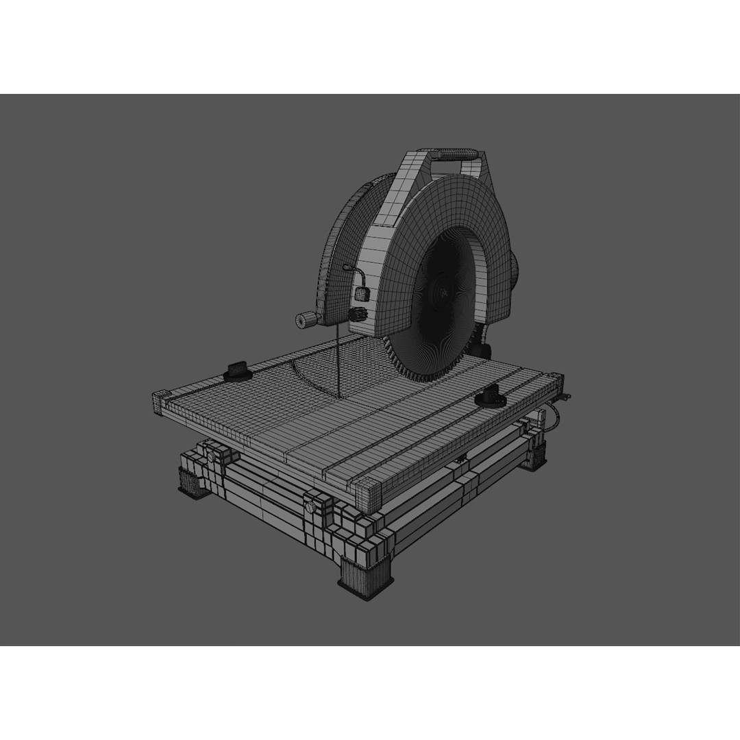 Band Saw 3D Model – Realistic PBR Textured Asset for Blender - View 21