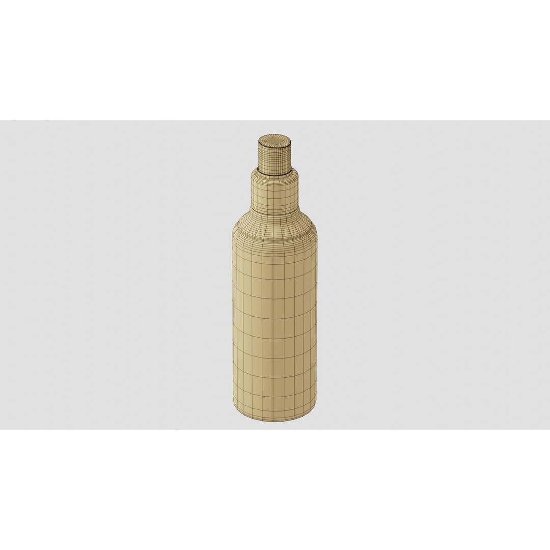 Black Spray Bottle 3D Model – High Quality PBR Asset, Blender & FBX - View 11