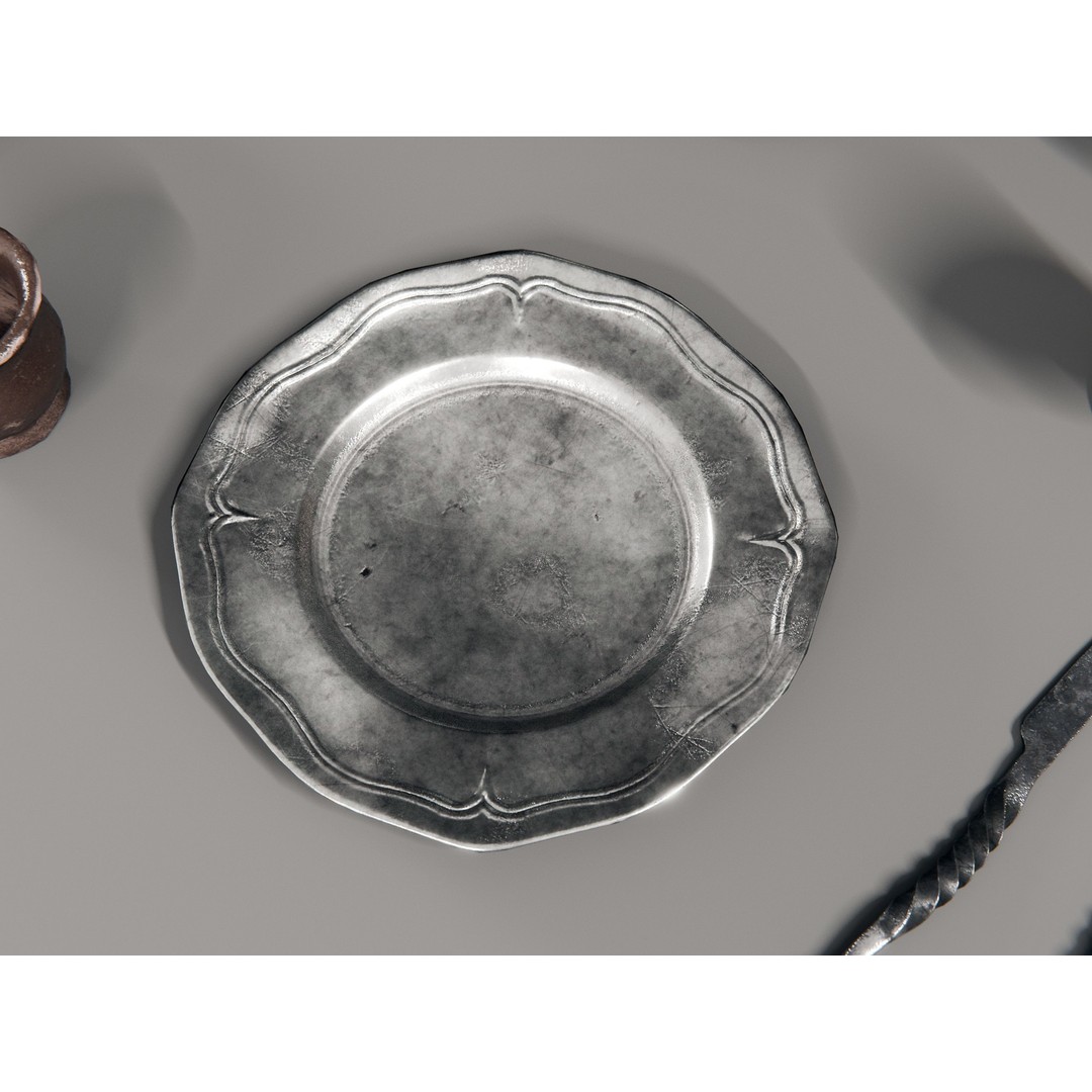Medieval Kitchen and Dining Tools 3D Model – PBR Asset Pack, Blender, FBX - View 17