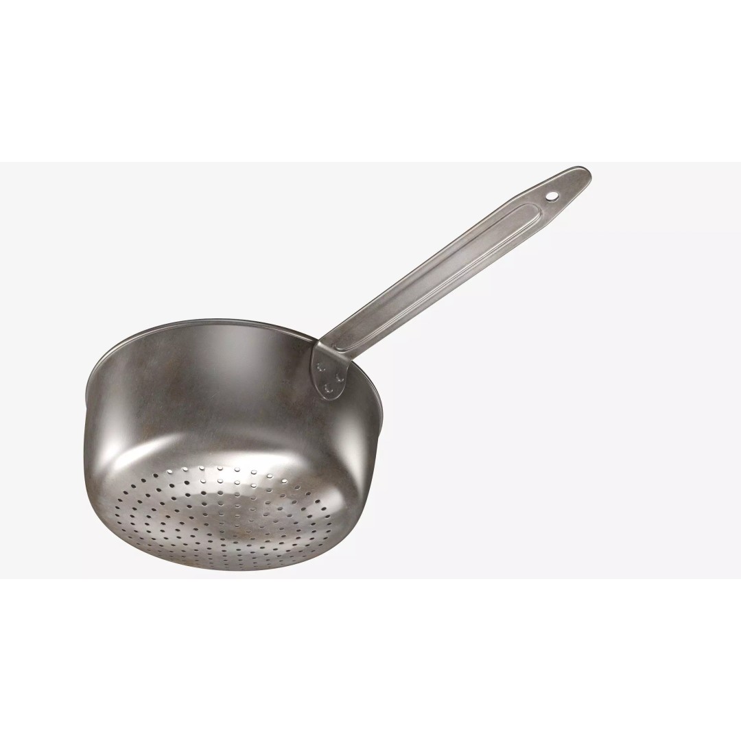 Colander 3D Model – Vintage Kitchenware Strainer, FBX & OBJ Formats