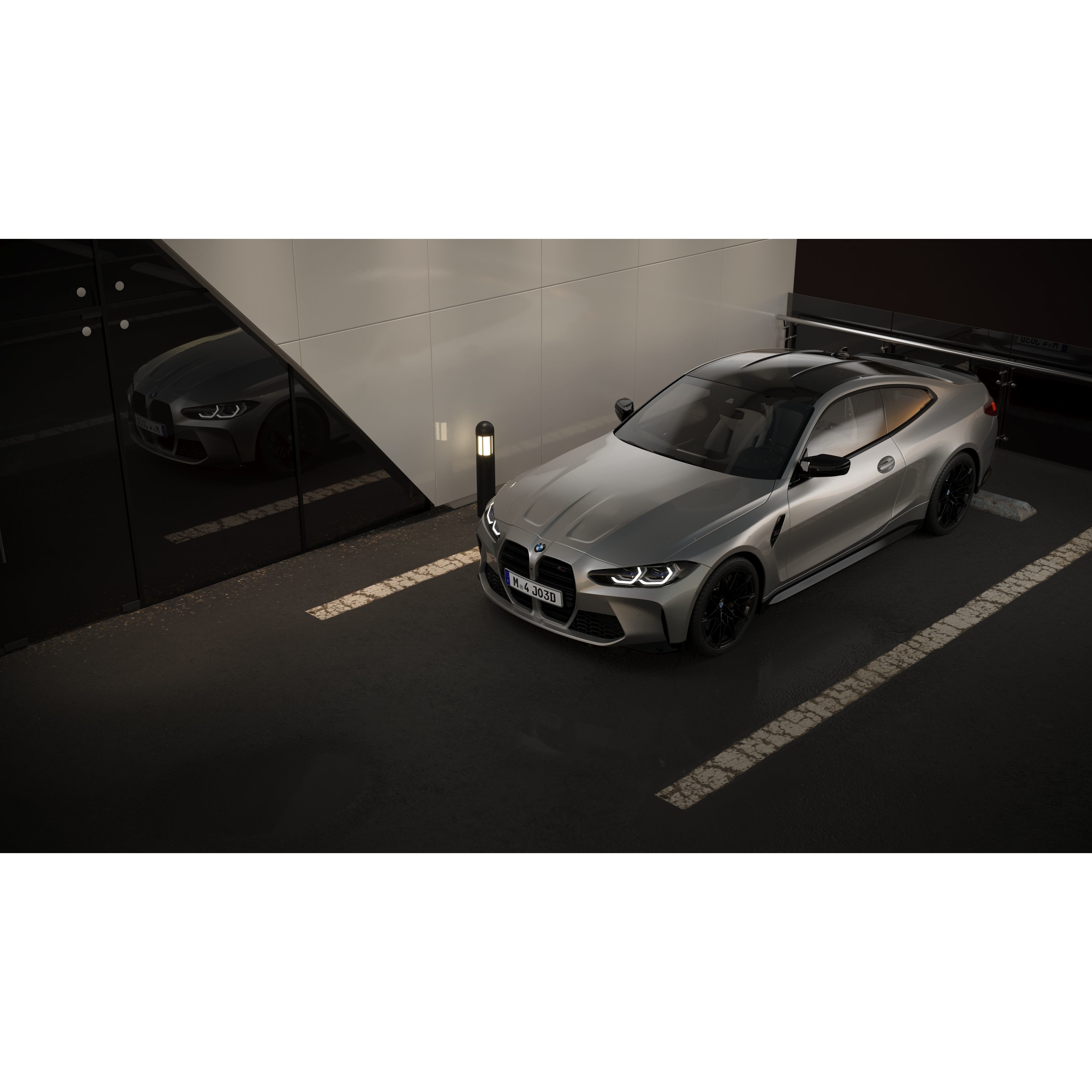 Car Render Scene - Low-Poly Game-Ready 3D Model - View 5