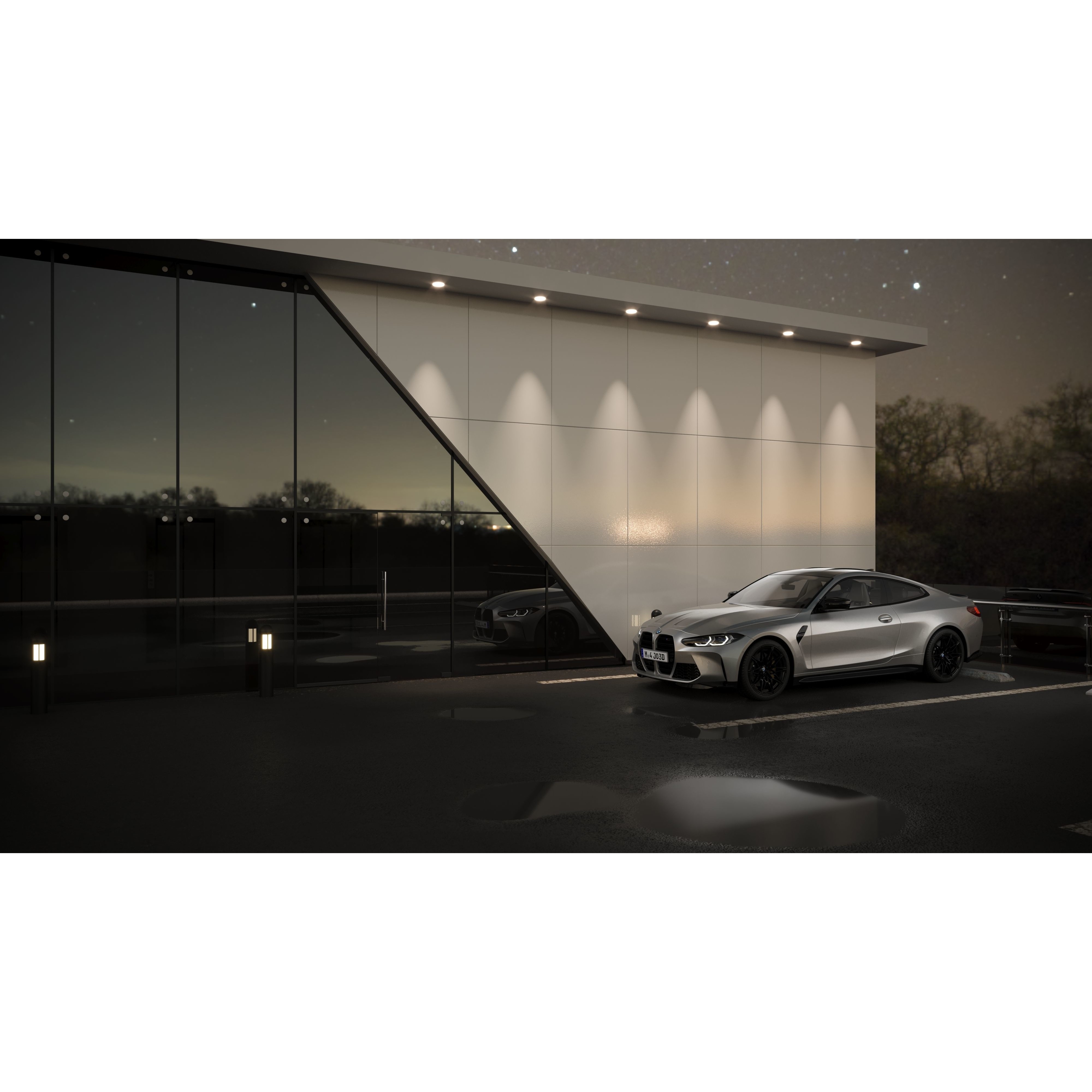 Car Render Scene - Low-Poly Game-Ready 3D Model - View 6