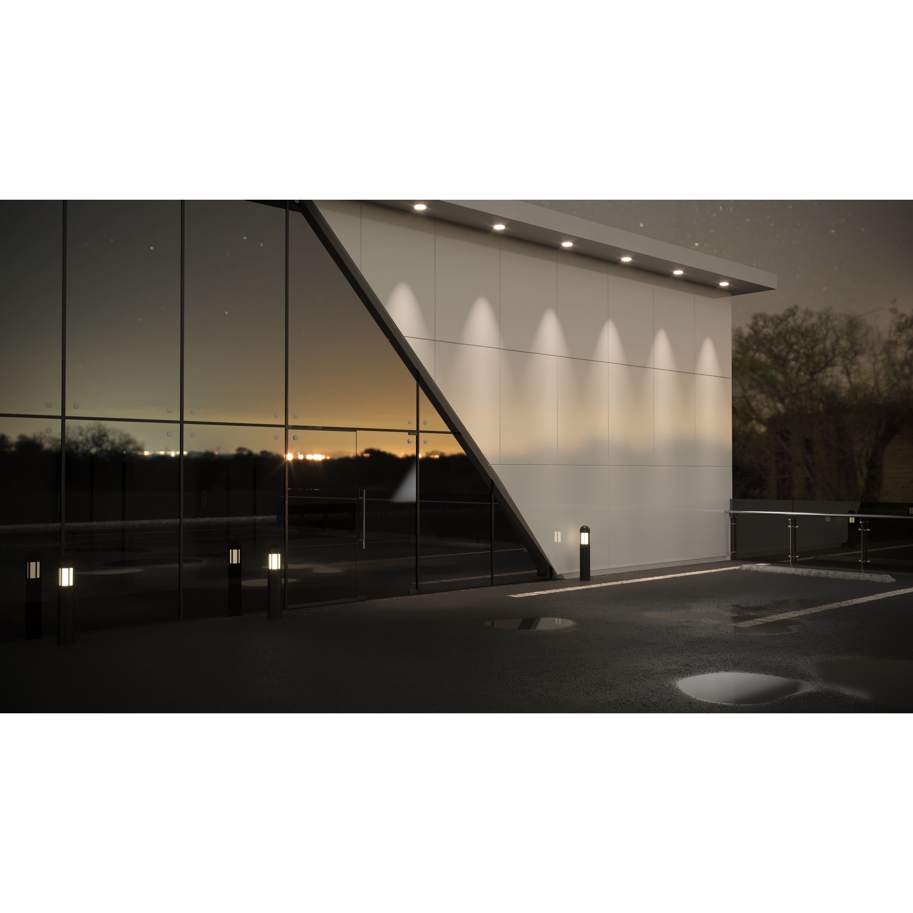 Car Render Scene - Low-Poly Game-Ready 3D Model - View 9