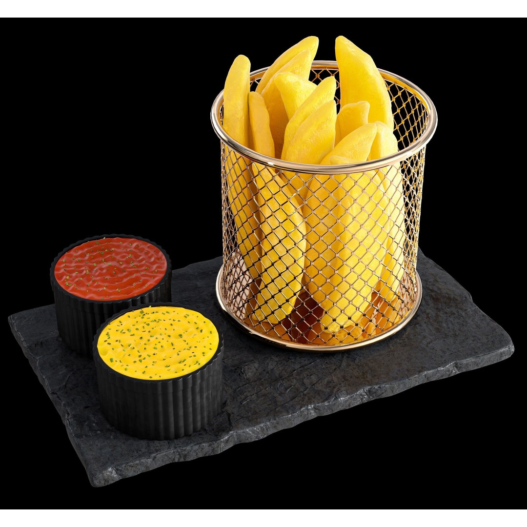 Ninja Air Fryer 3D Model – Realistic Kitchen Appliance, PBR Textures
