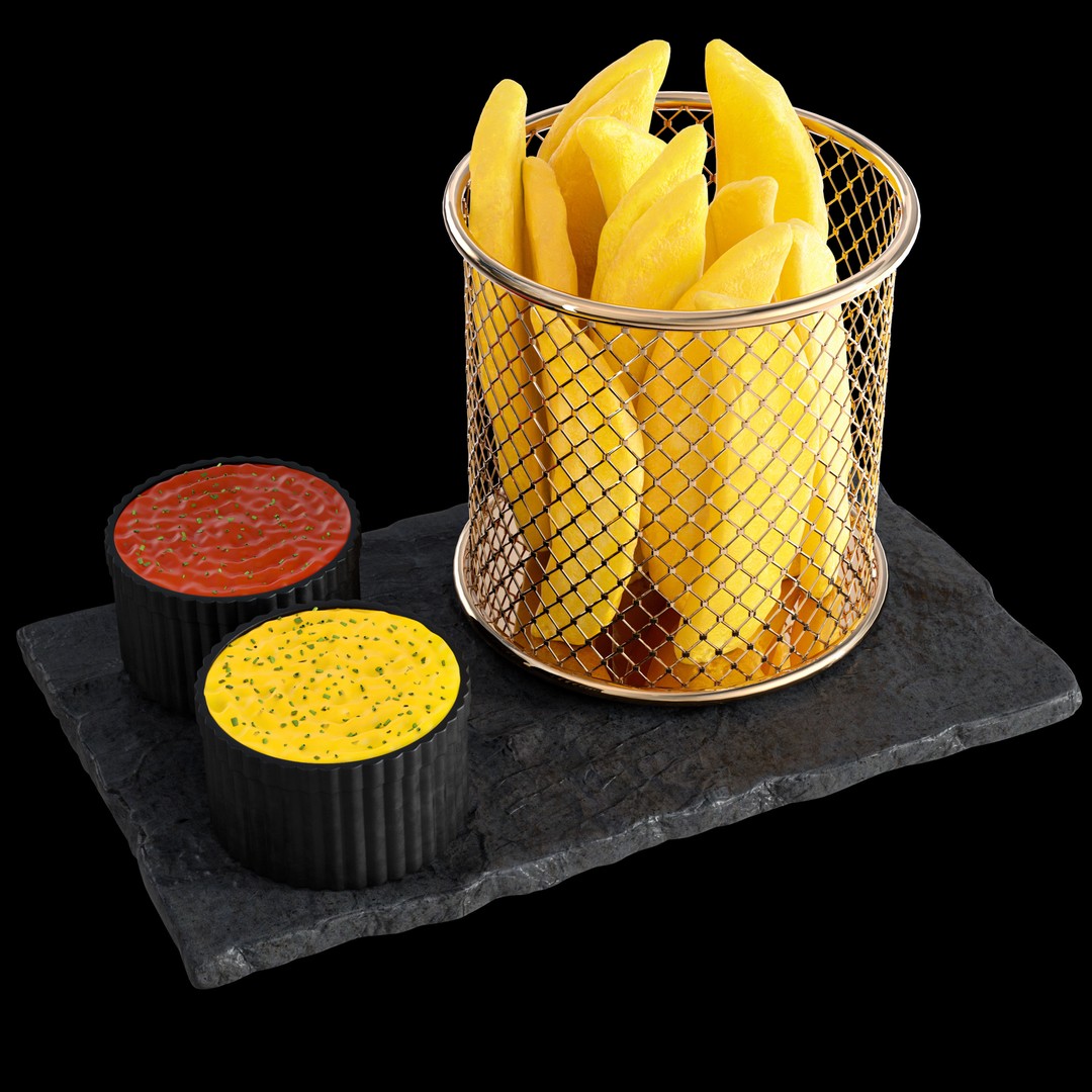 Ninja Air Fryer 3D Model – Realistic Kitchen Appliance, PBR Textures - View 6