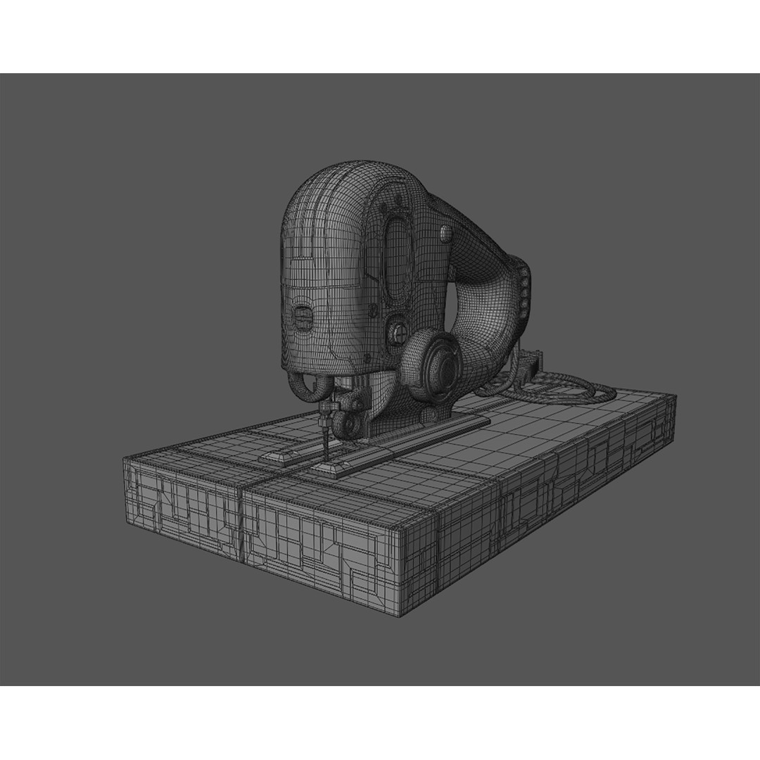 Jigsaw 3D Model – Futuristic Design with PBR Textures, Blender & FBX