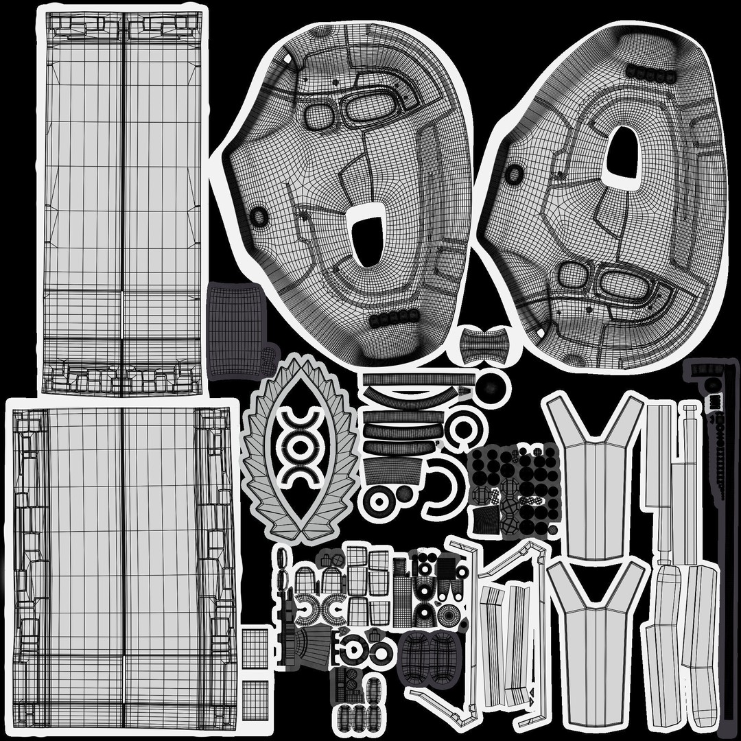 Jigsaw 3D Model – Futuristic Design with PBR Textures, Blender & FBX - View 14