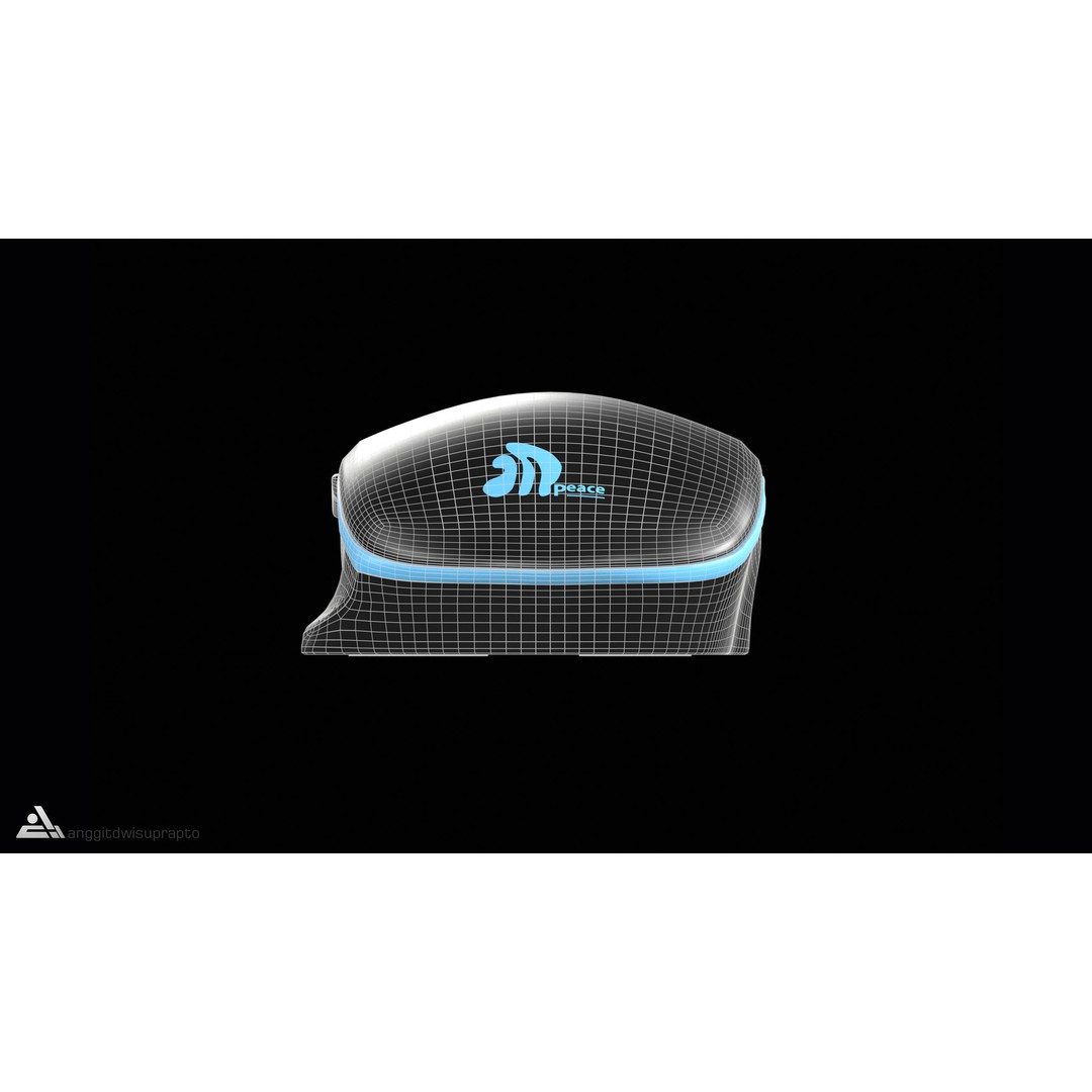 Wireless Mouse 3D Model – Low Poly Ergonomic Design, FBX - View 20