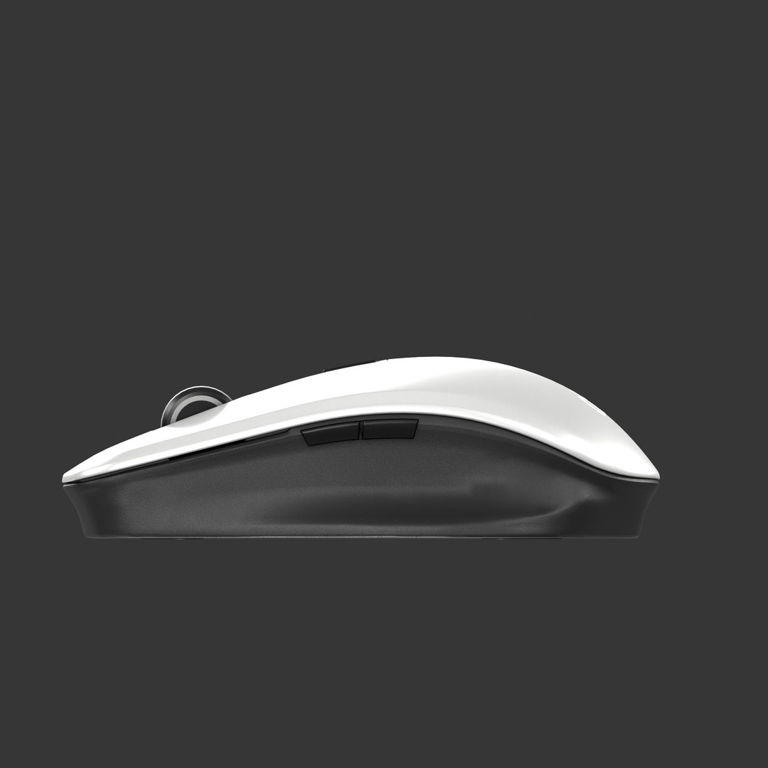 Wireless Mouse 3D Model – Low Poly PBR Game Asset, FBX - View 10