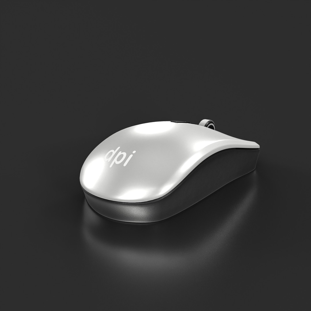 Wireless Mouse 3D Model – Low Poly PBR Game Asset, FBX - View 5