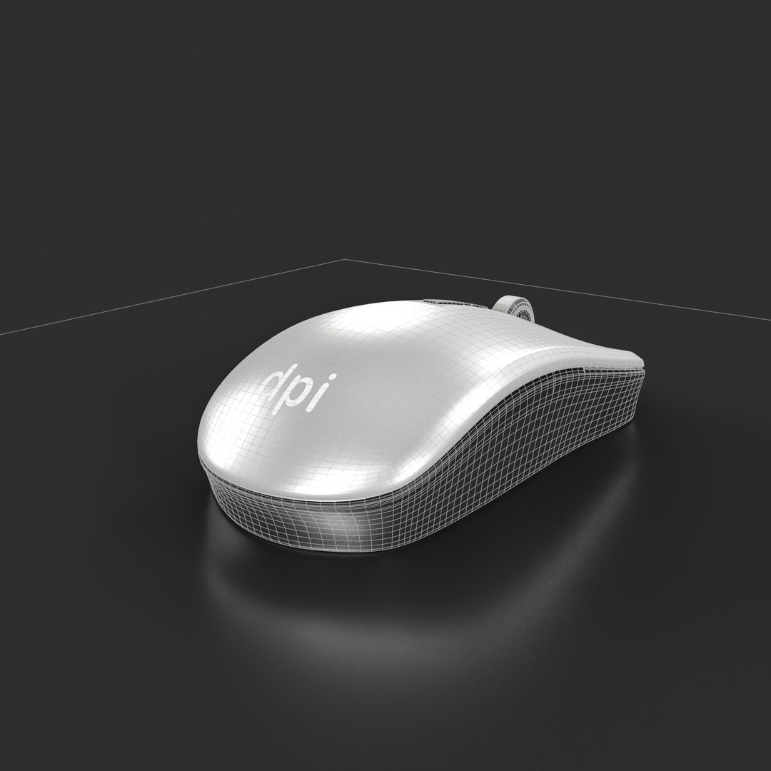 Wireless Mouse 3D Model – Low Poly PBR Game Asset, FBX - View 6