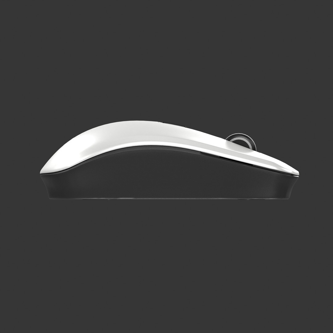 Wireless Mouse 3D Model – Low Poly PBR Game Asset, FBX - View 9