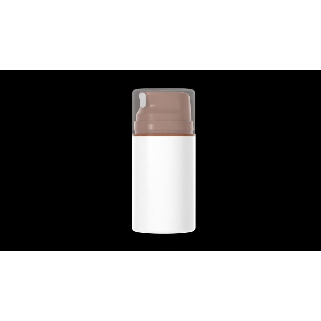 Airless Pump Bottle 3D Model – PBR Textured Blender Asset, FBX, OBJ - View 3