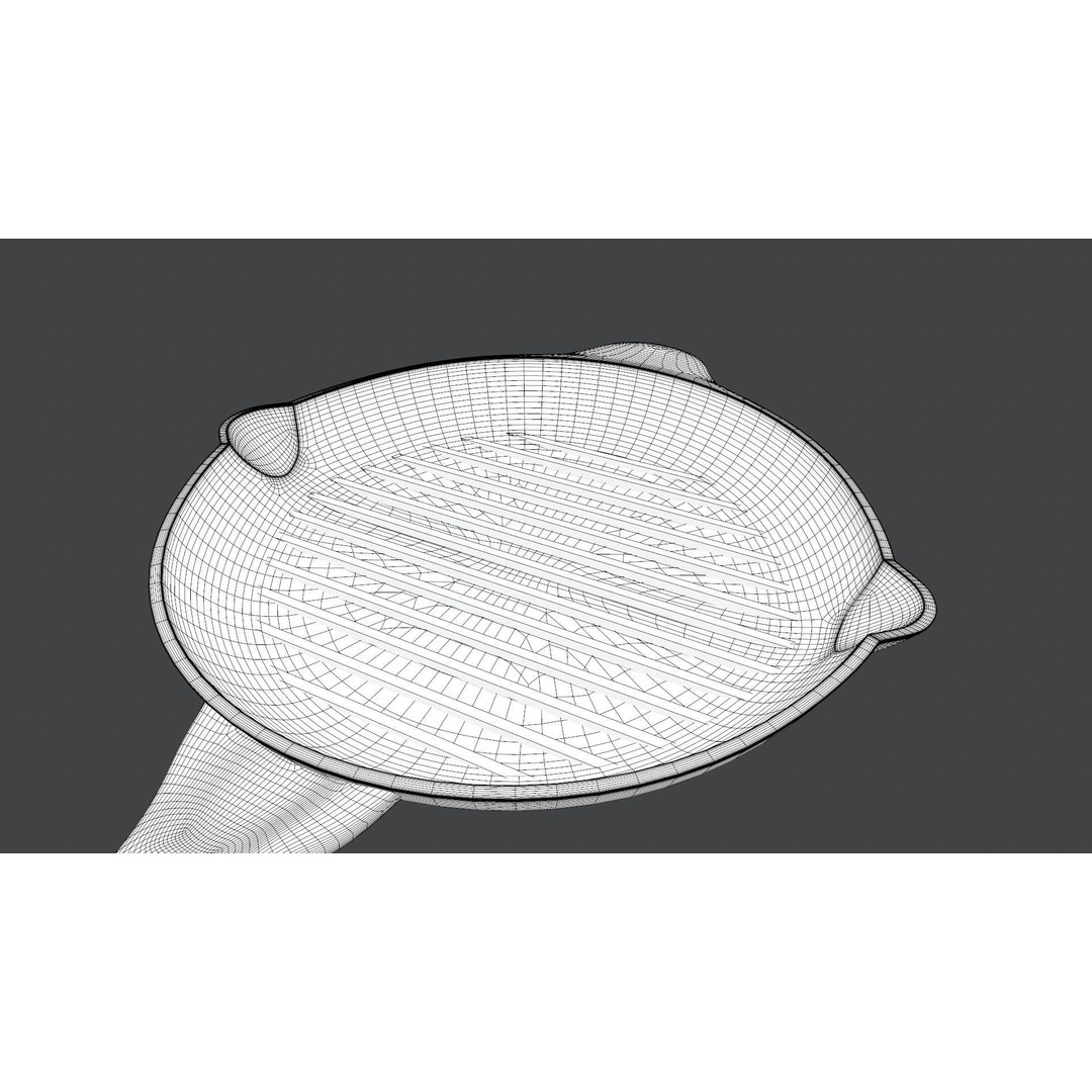 Cookware Frying Pan 3D Model – PBR Textured Game Ready Asset, FBX - View 14